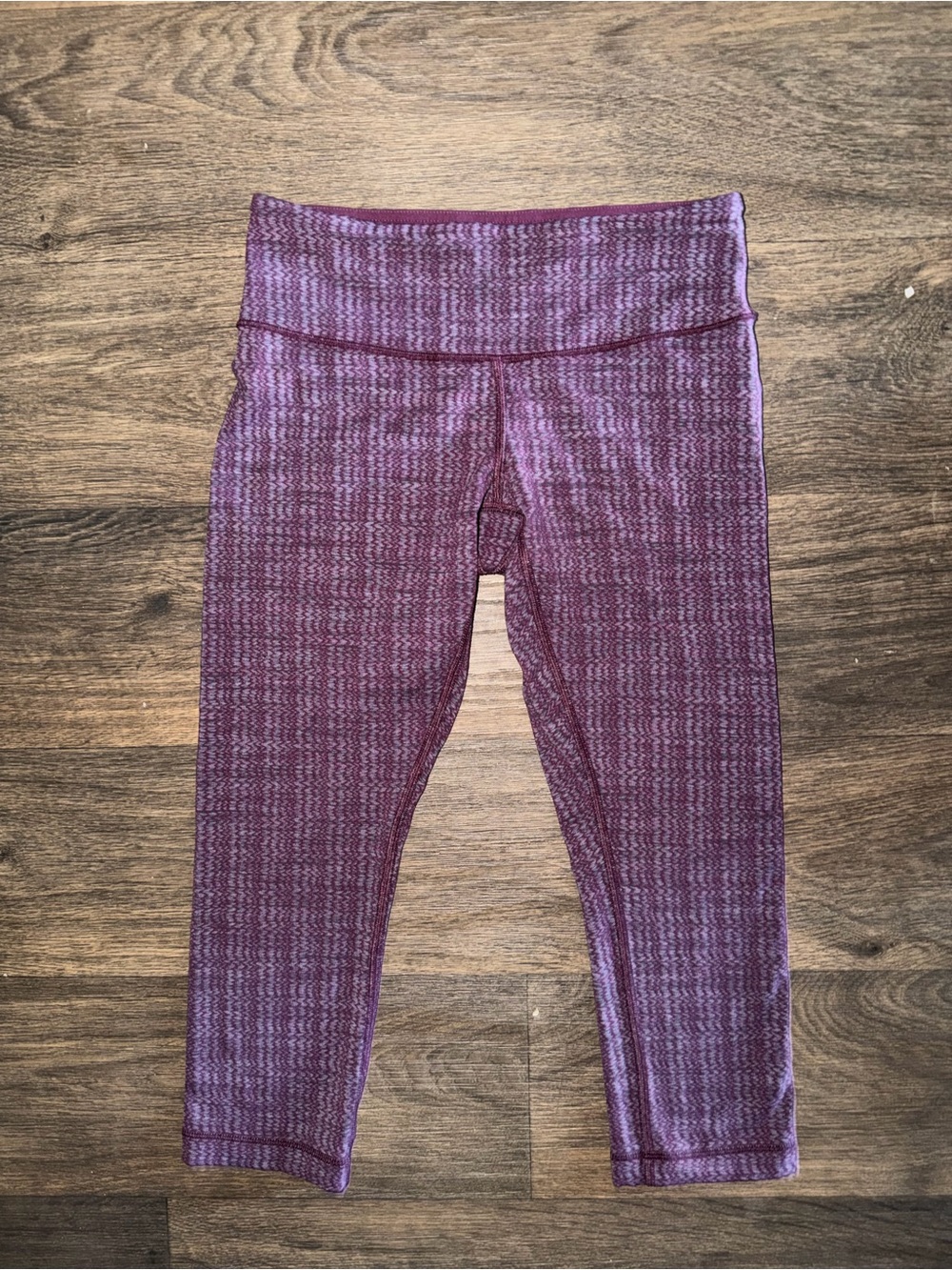Lululemon Ziggy Purple Burgundy Patterned Leggings Women’s Size 4